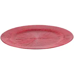 DEAR SANTA - Plato Navidad Textura Rojo 33cm