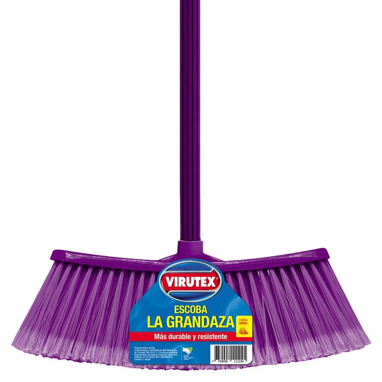 Escoba De Plástico Granzada Virutex