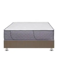 FORLI - Cama Americana Capella Super Side Queen + 2 Almohadas + Protector