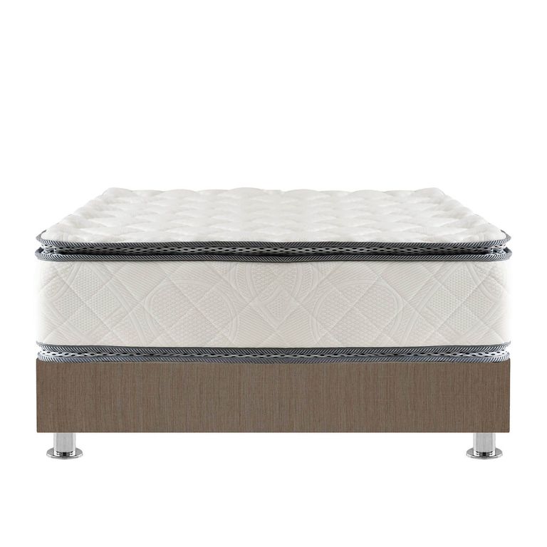 Cama Americana Capella Pillow Queen + 2 Almohadas + Protector