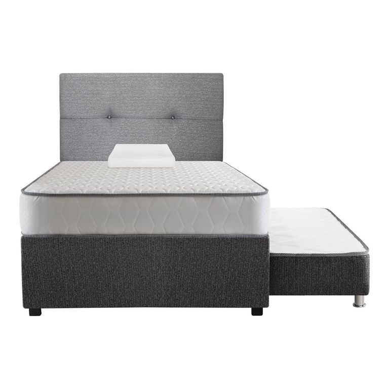 Cama Diván Elegant Forli 1.5 Plazas + Colchón + Cabecera Forli + Almohada Silicona