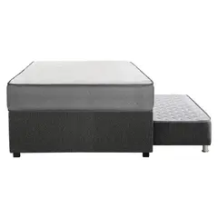 FORLI - Cama Diván Polaris 1.5 Plazas + Colchón + Almohada + Protector