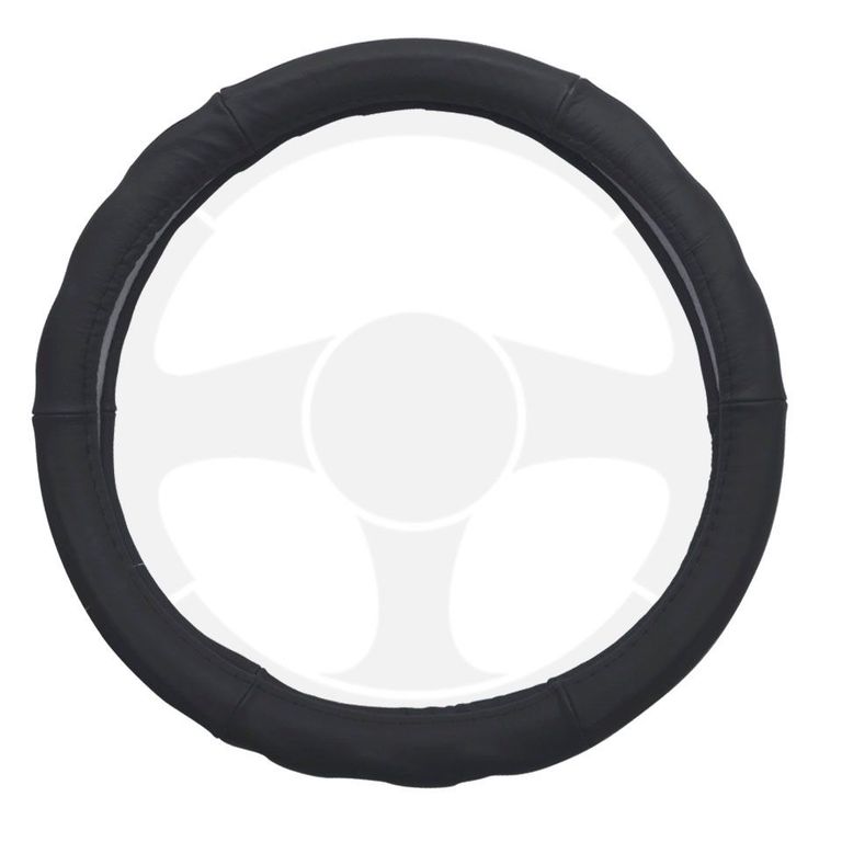 Funda Cubre Volante Para Auto Tecgo Cuero Negro