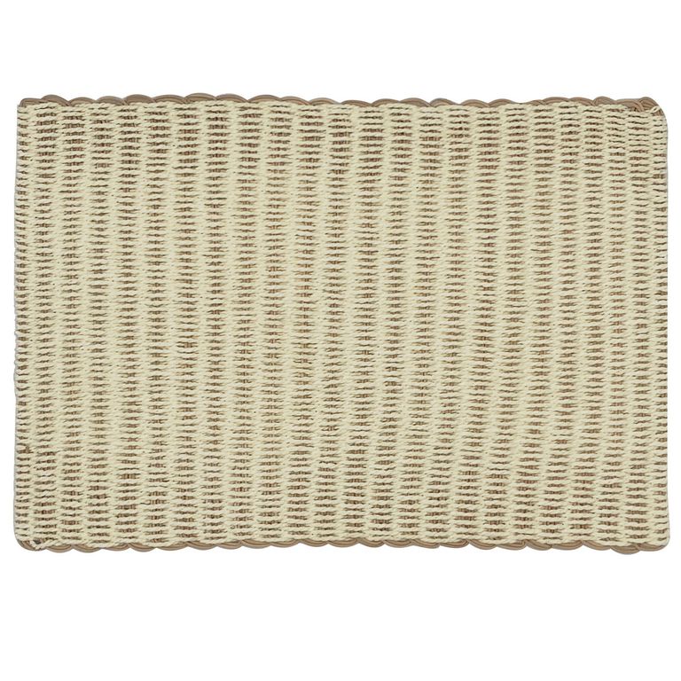 Individual Papel Tejido Beige