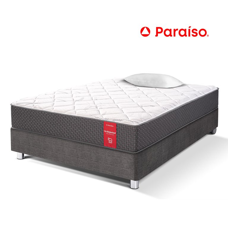 Cama Su Majestad 2 Plazas + 2 Almohadas + Protector