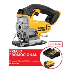 DEWALT - Sierra Caladora Inalámbrica 20V DCS331B (Sin batería)