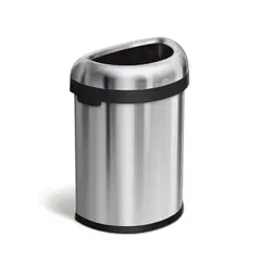 SIMPLE HUMAN - Basurero Semi Redondo 80 L