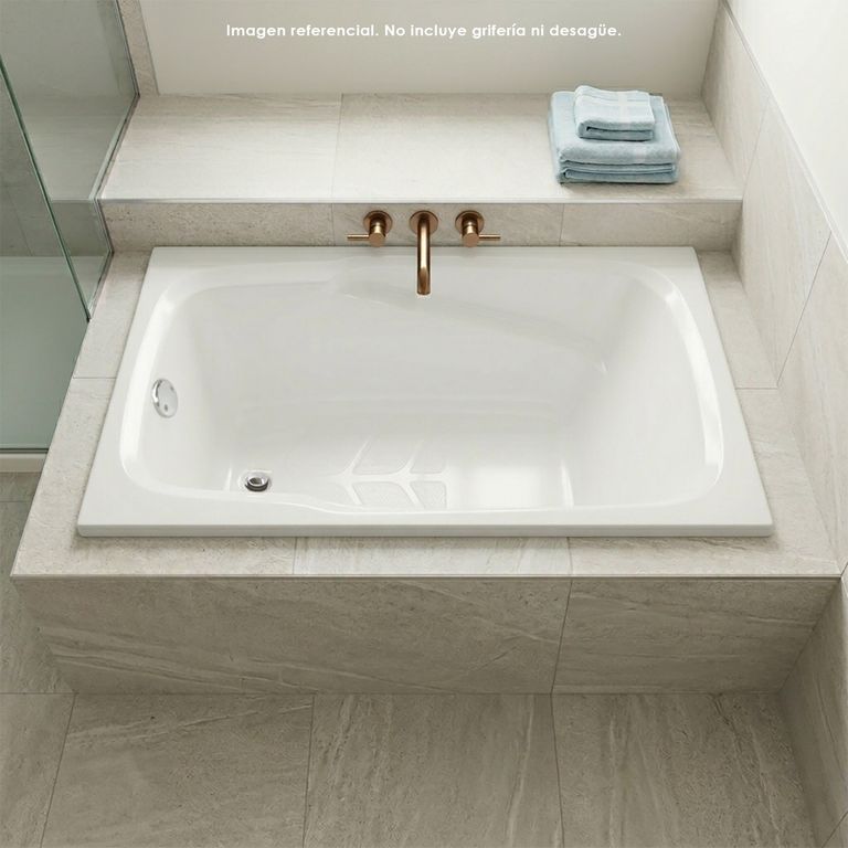 Tina de Baño Rectangular Magia 130x75cm Blanca
