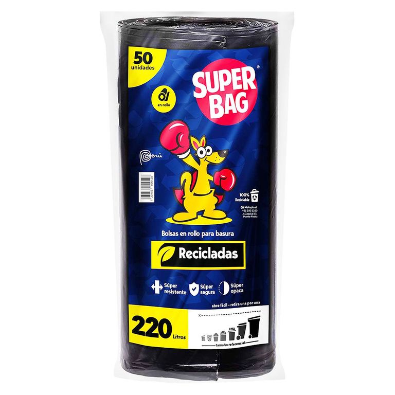 Bolsa en Rollo 220 Litros 50und