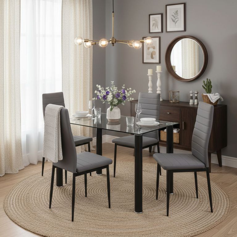 Juego de Comedor 4 Sillas Shade