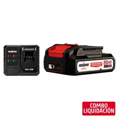 UBERMANN - Batería Recargable 20V 2AH Multiforce + Cargador de Batería 20V 2-4 A