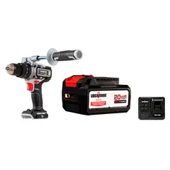 UBERMANN - Batería Recargable 20V 4AH Multiforce + Cargador de Batería 20V 2-4 A + Taladro Atornillador Inalámbrico 13 mm 20V Multiforce sin Batería