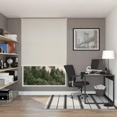 SUNLINE - Cortina Roller Blackout Fiber Crema 170 x 250 cm