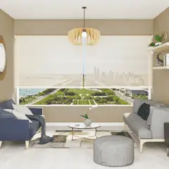 SUNLINE - Cortina Roller Screen 5% Crema 80 x 210 cm