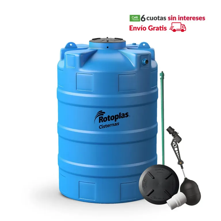 Cisterna de Agua Rotoplas 2000L + Accesorios
