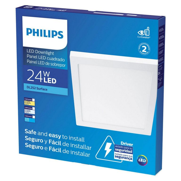 Downlight para Adosar 24W Luz Fría