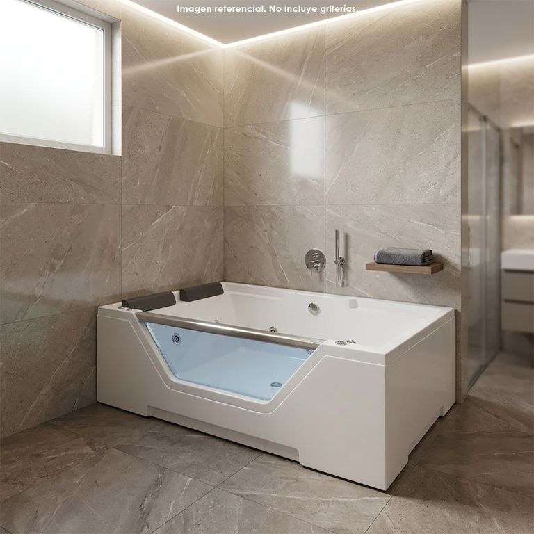 Tina Hidromasaje Rectangular Española 170x120cm Blanca