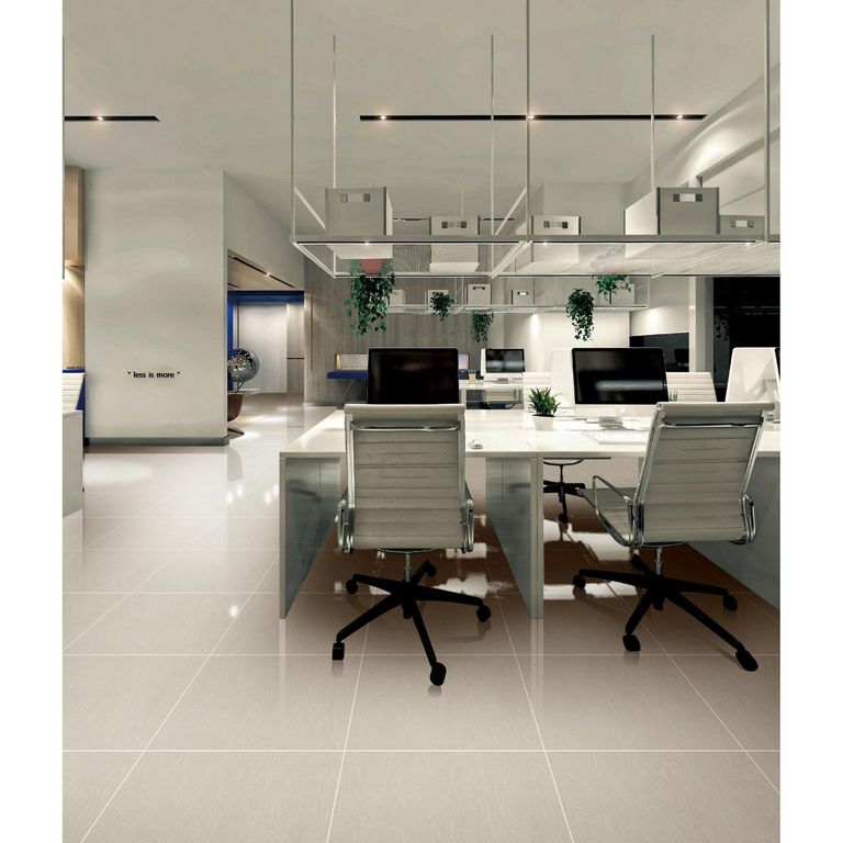 Porcelanato Beige Marmolizado 60X60cm 1.44m2 Veta