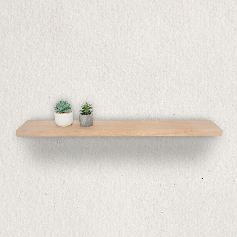 Repisa Flotante de Melamina de Melamina 120x80x3.8cm Natural