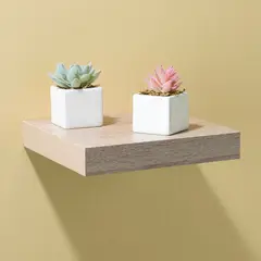 JUST HOME COLLECTION - Repisa Flotante de Melamina 25x25x3.8cm Natural