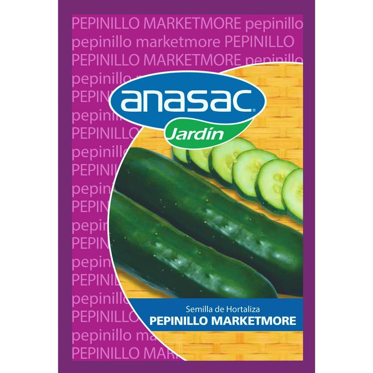 Semillas de Pepinillo Marketmore en sobre 4 gr
