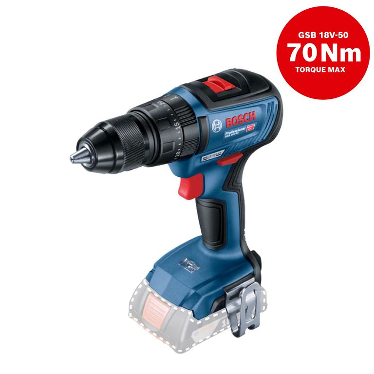 Taladro Atornillador Percutor Bosch 18V GSB 18V-50 Brushless 18V (Sin batería)