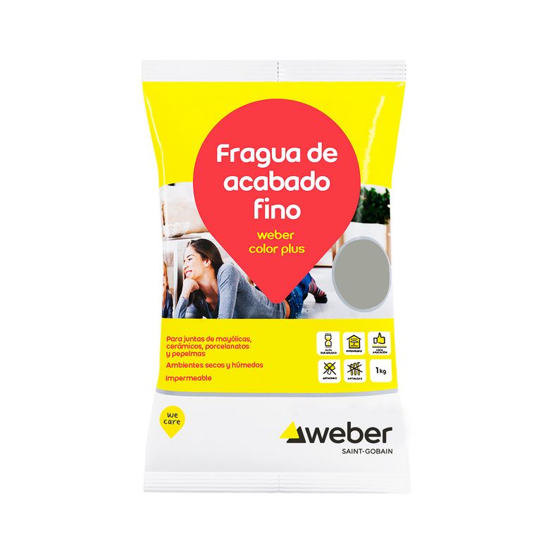 Fragua para Cerámicas o Porcelanatos Weber Hueso 1kg