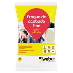 WEBER - Fragua para Cerámicas o Porcelanatos Perla 1kg