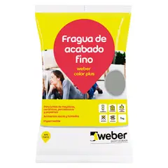 WEBER - Fragua para Cerámicas o Porcelanatos Plata 1kg