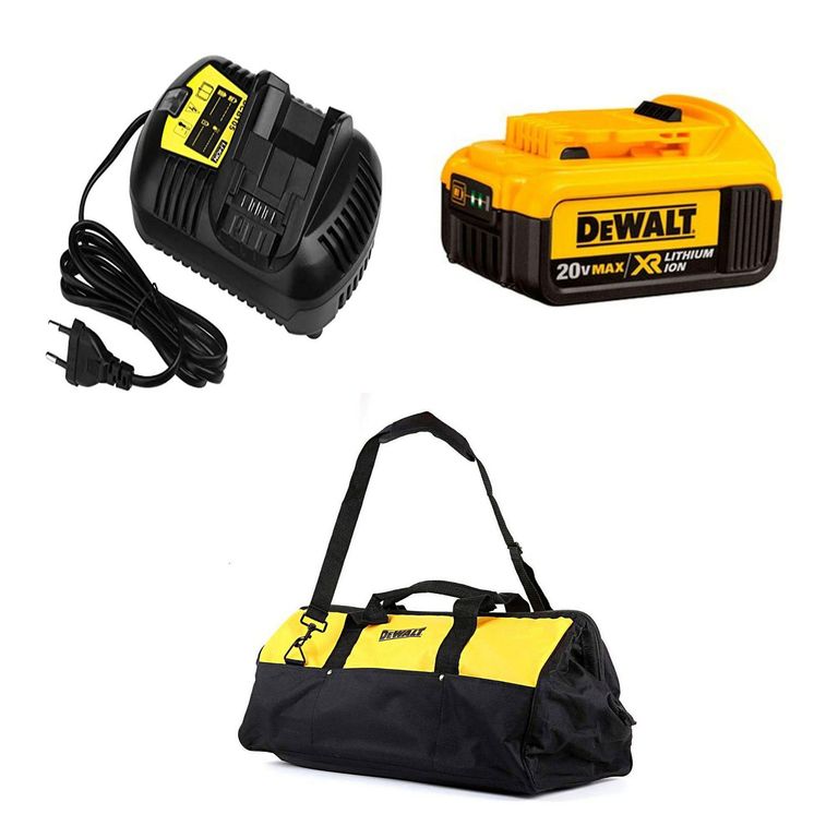Batería Max 20V 4AH + Cargador + Bolso Dewalt