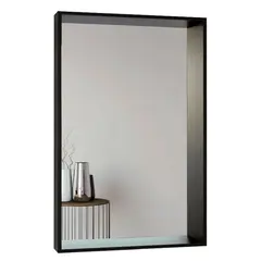 TUHOME - Espejo Decorativo Rectangular Trento Art Z Wengue 100x70cm