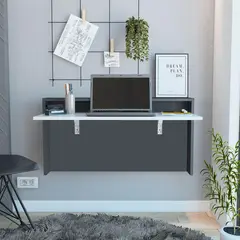 TUHOME - Escritorio Plomo Melamina Wall