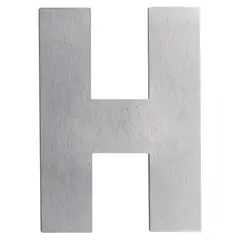 FIXSER - Letra H Metálica Negro