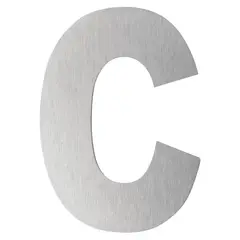 FIXSER - Letra C Metálica Negro