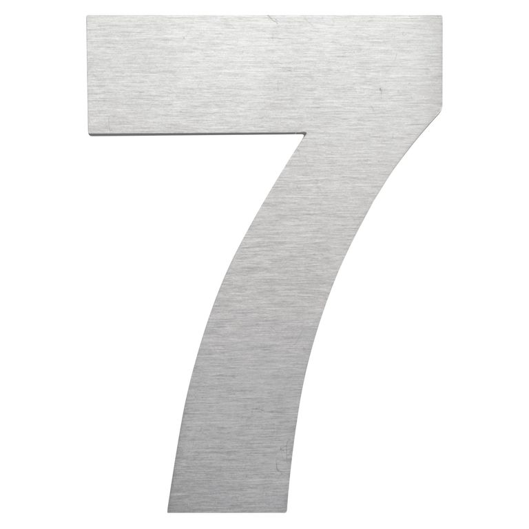 Número 7 Metálico Negro