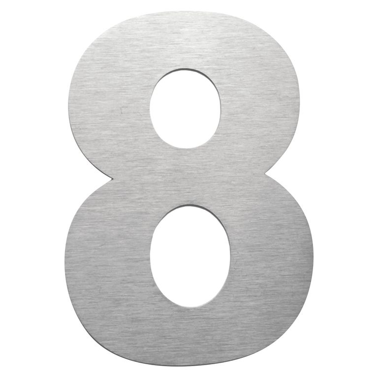 Número 8 Metálico Negro