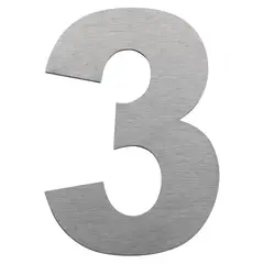 FIXSER - Número 3 Metálico Negro