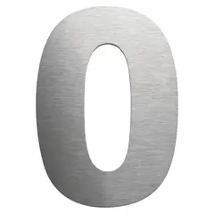 FIXSER - Número 0 Metálico Negro