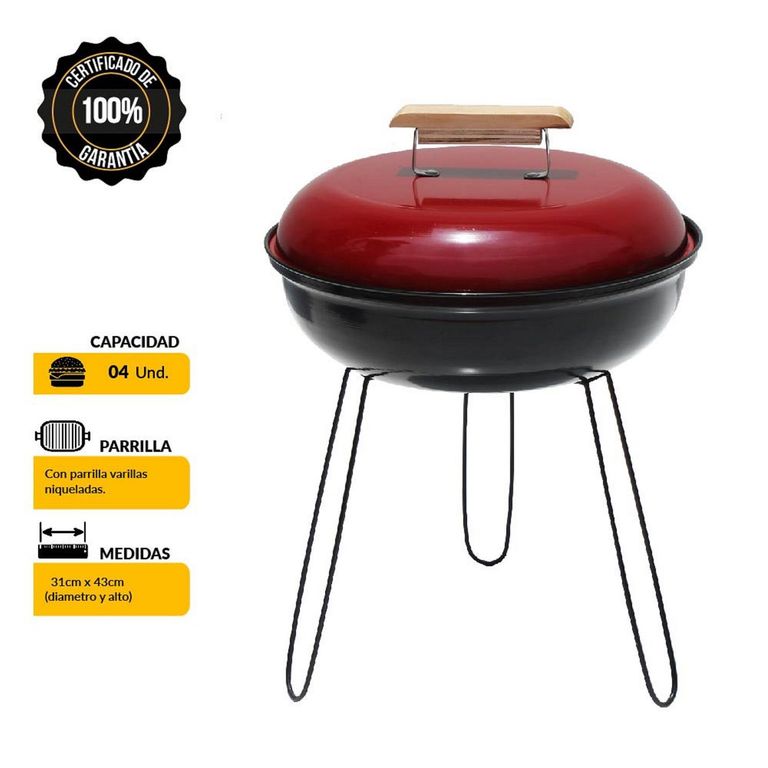 Parrilla Portátil Mini Grill 43x31cm
