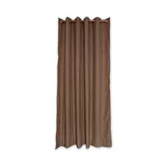 JUST HOME COLLECTION - Cortina de Tela Ojal Paris 20x10cm Marrón