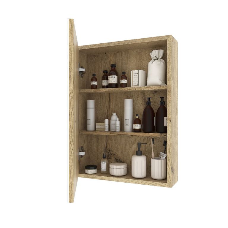 Espejo Repisa de Baño Marco Beige