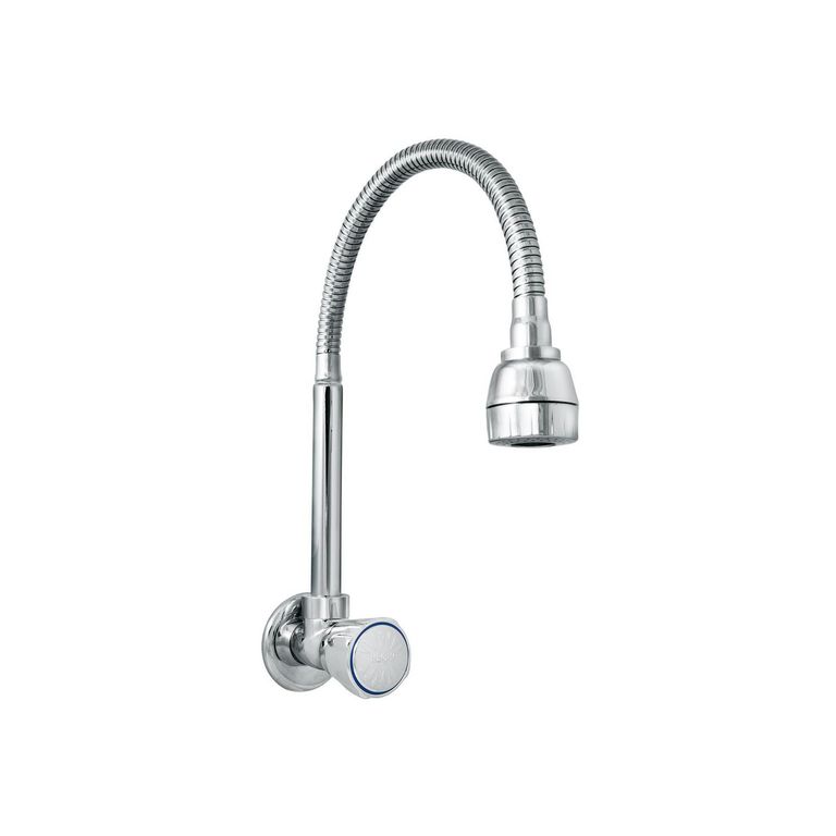 Llave para Lavadero Pared Flex Baru Cromado