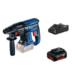 BOSCH - Rotomartillo Inalámbrico 18V GBH 180-LI Brushless (Sin batería) + Batería de Iones de Litio 18V GBA 18V 4.0Ah + Cargador GAL 18V-40 de 18V