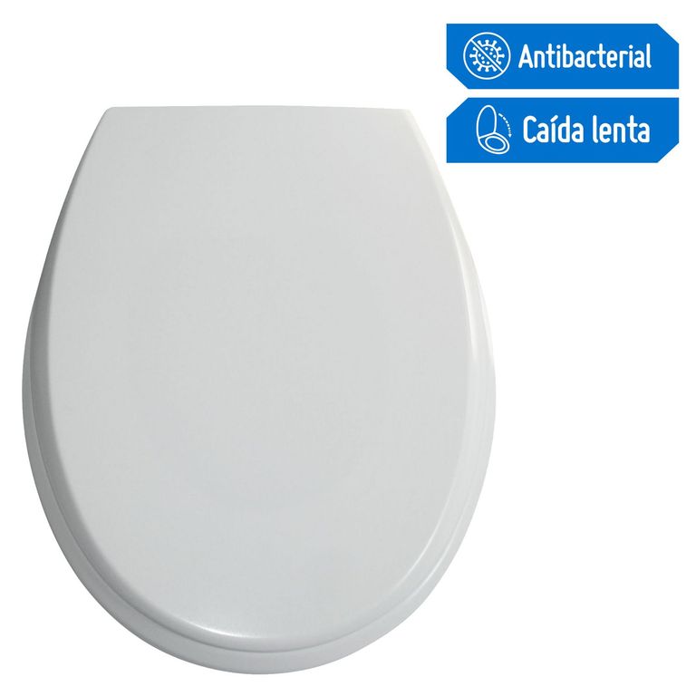 Asiento Tapa Inodoro Top Redondo Blanco