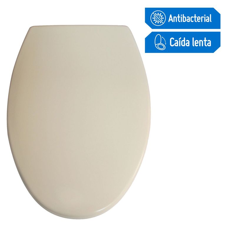 Asiento Tapa Inodoro Elongado Urea Bone