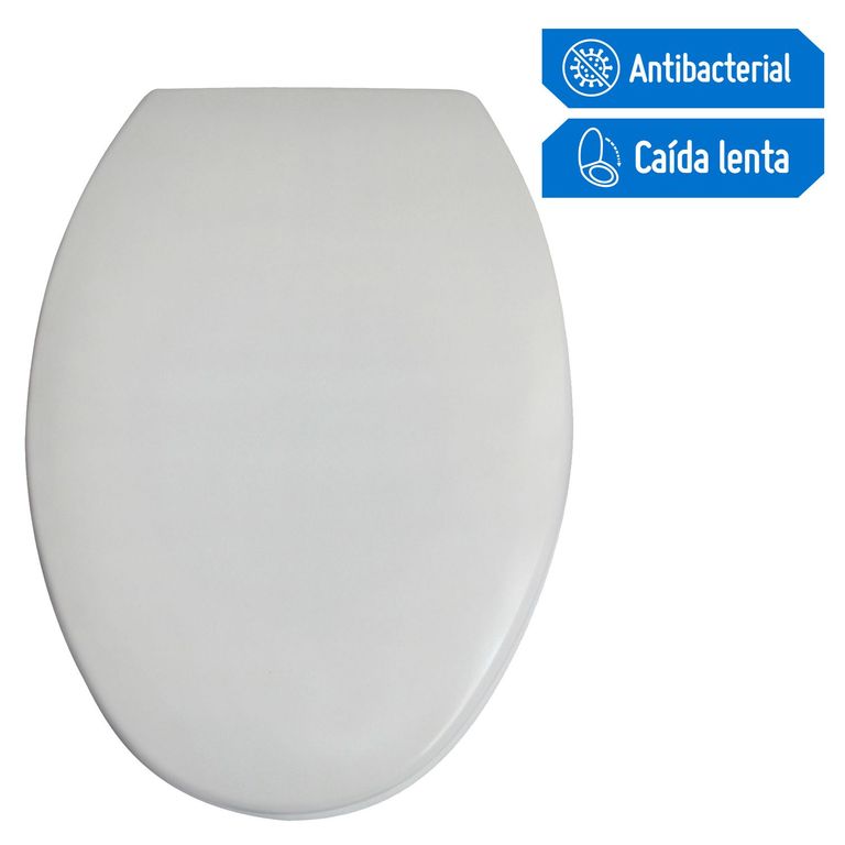 Asiento Tapa Inodoro Top Elongado Blanco