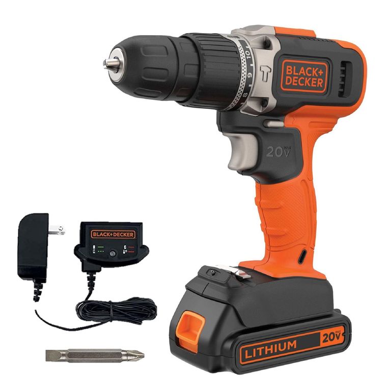Taladro Percutor Inalámbrico Black+Decker 3/8" 20V BCD704C1