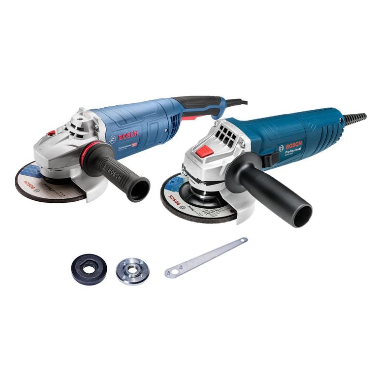 Amoladora Eléctrica Bosch 180mm 2500W + Amoladora Bosch Gws 850