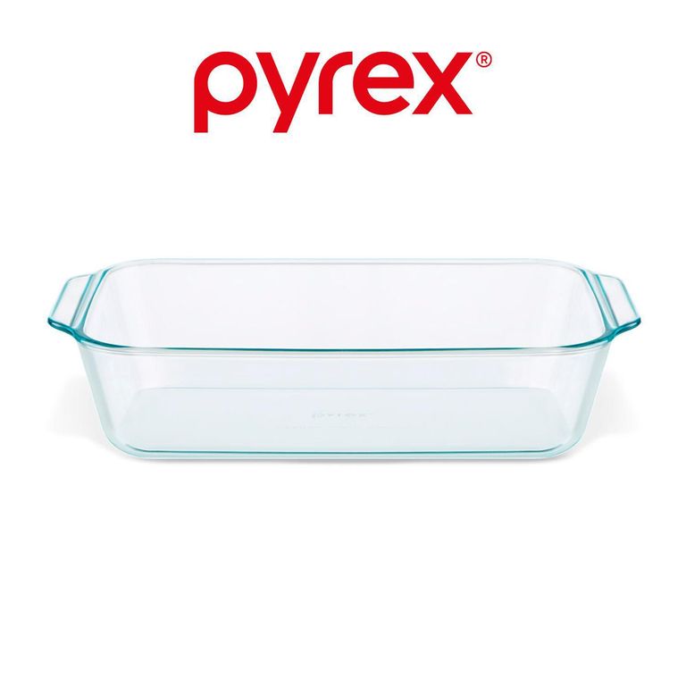Pyrex Fuente Rectangular Deep/honda Transparente 3LT