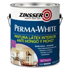 ZINSSER - Látex Permanente Blanco Satinado 3,8 Lt